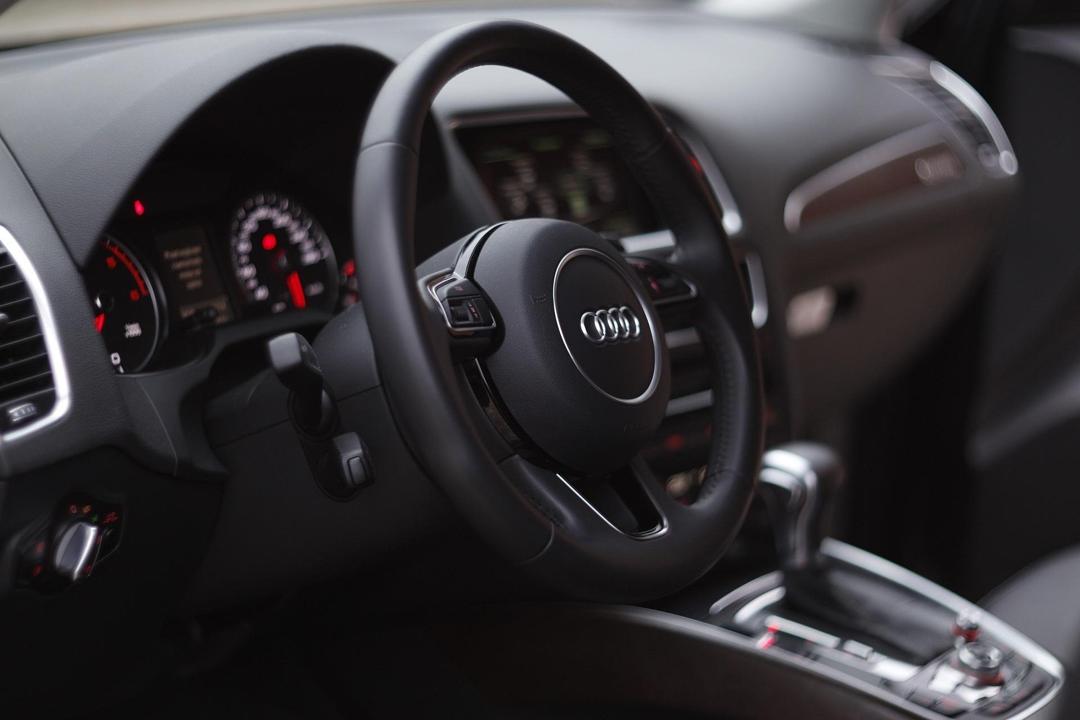 Auto, Steering wheel, Audi
